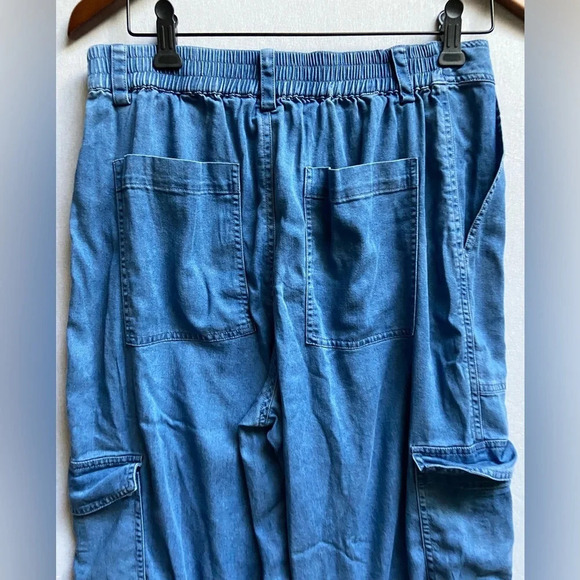 Blue Sky cargo pants Sz S 100% Tencell Fair Trade - Picture 5 of 9